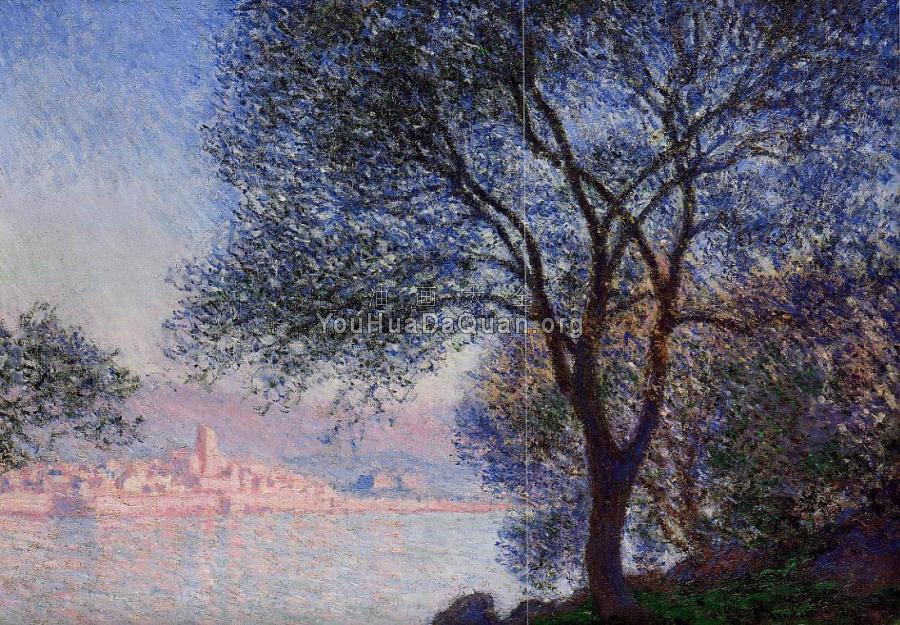 Antibes Seen from the Salis Gardens - 克劳德·莫奈